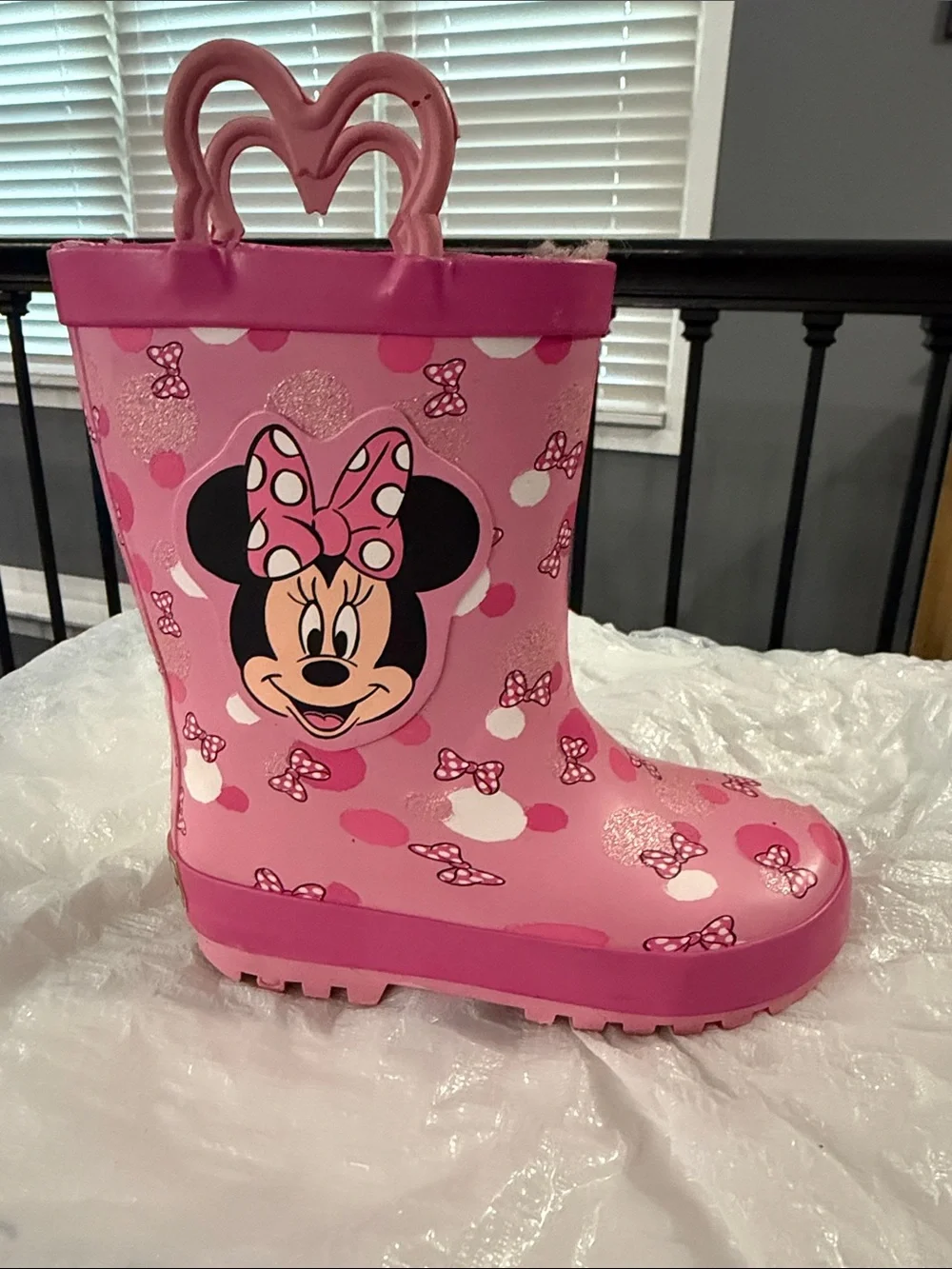 Western Chief Pink Minnie Mouse Kids Rain Boots